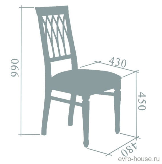 Габариты кухонного стула