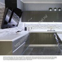 Столешницы и стеновые панели Ligron из закаленного декорированного стекла "Vitrodesign"